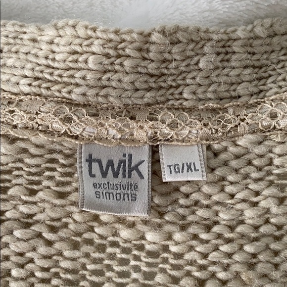 Twik Beige Knit Cardigan - Picture 2 of 2